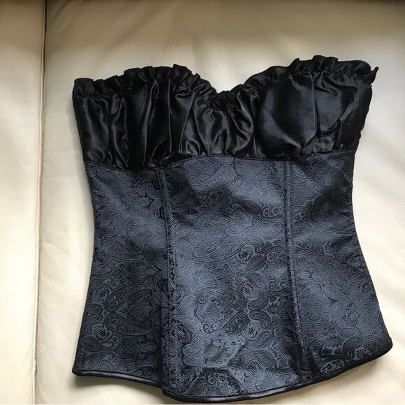 Jacquard Tight-fitting Bustier (S) - Picture 4 of 9